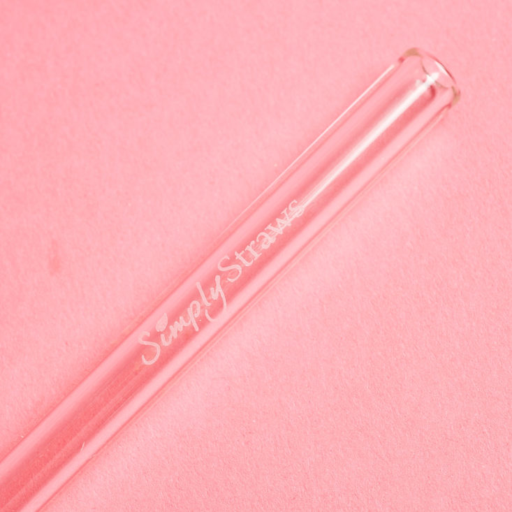Goddess Provisions April 2019 glass straw detail