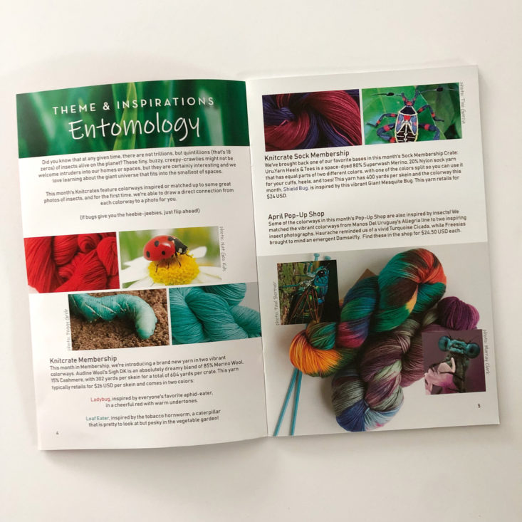 Knitcrate Yarn Review April 2019 - Theme Pages Top