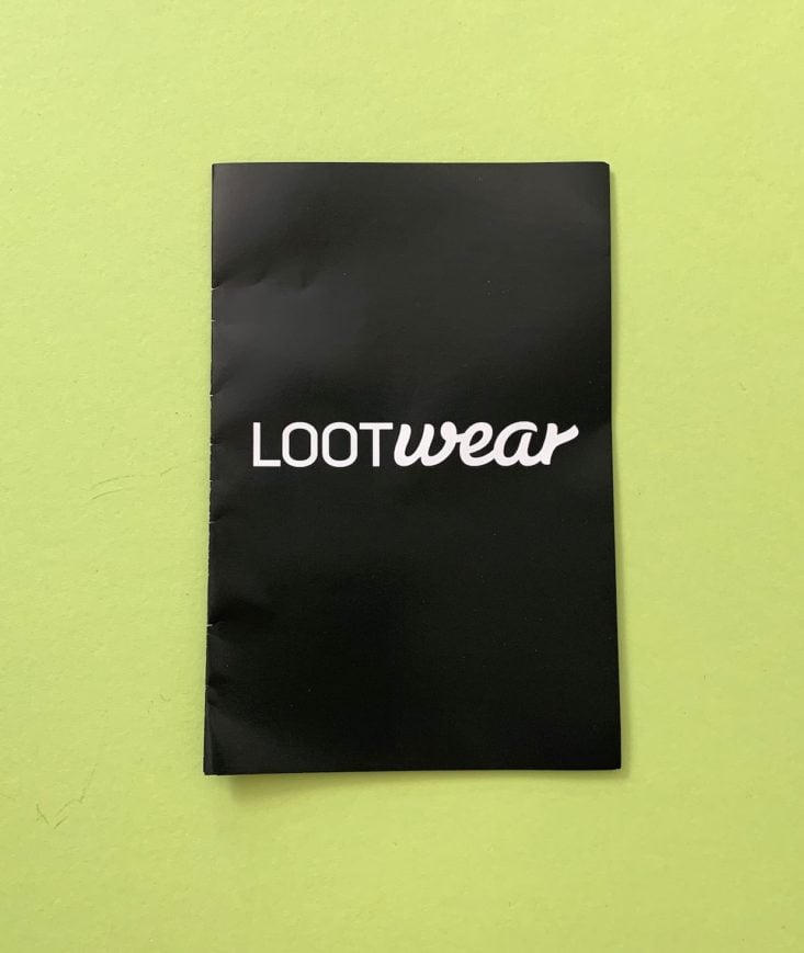 Loot Socks “Transformation” Review February 2019 - Information Booklet 1 Top