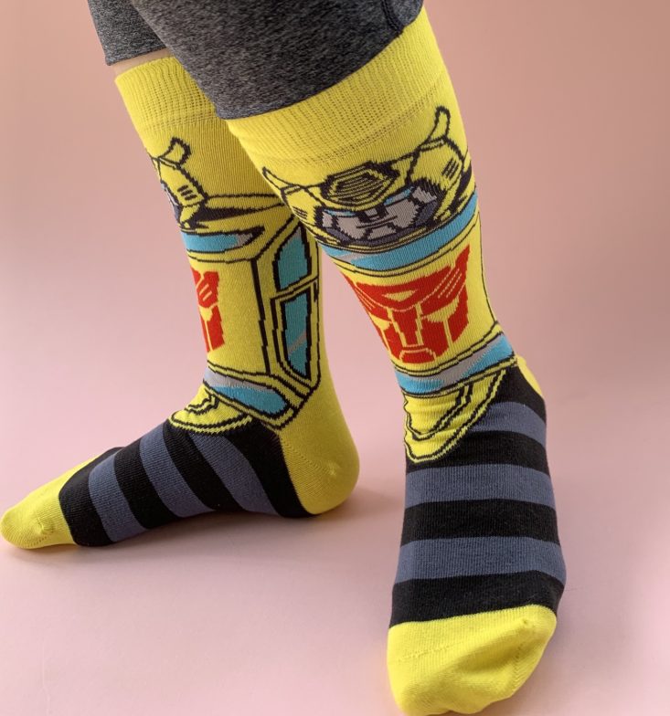 Loot Socks “Transformation” Review February 2019 - Pair 1d Top
