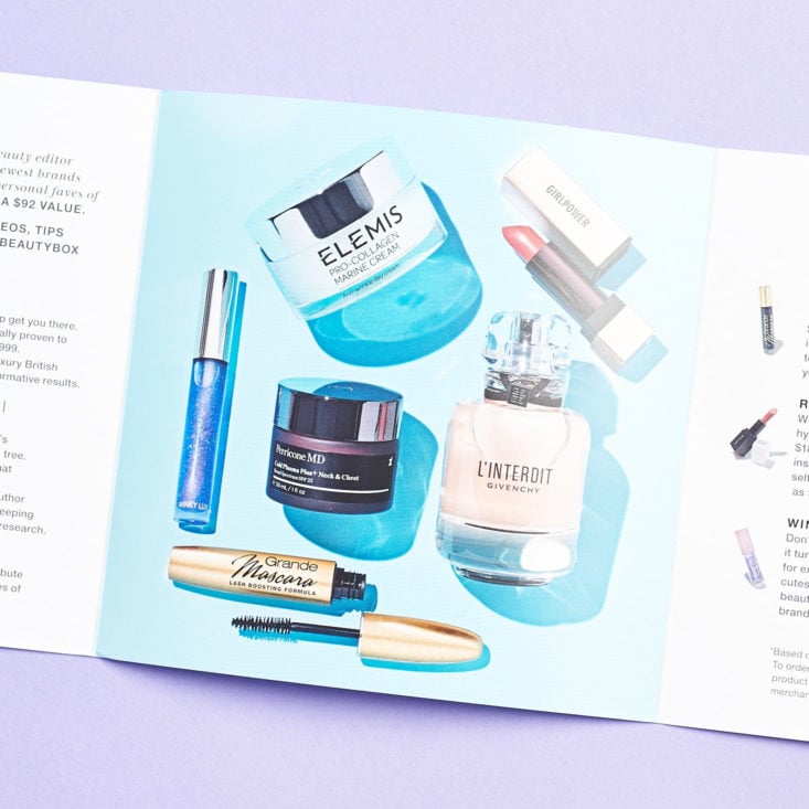 Macys Beauty Box April 2019 booklet images