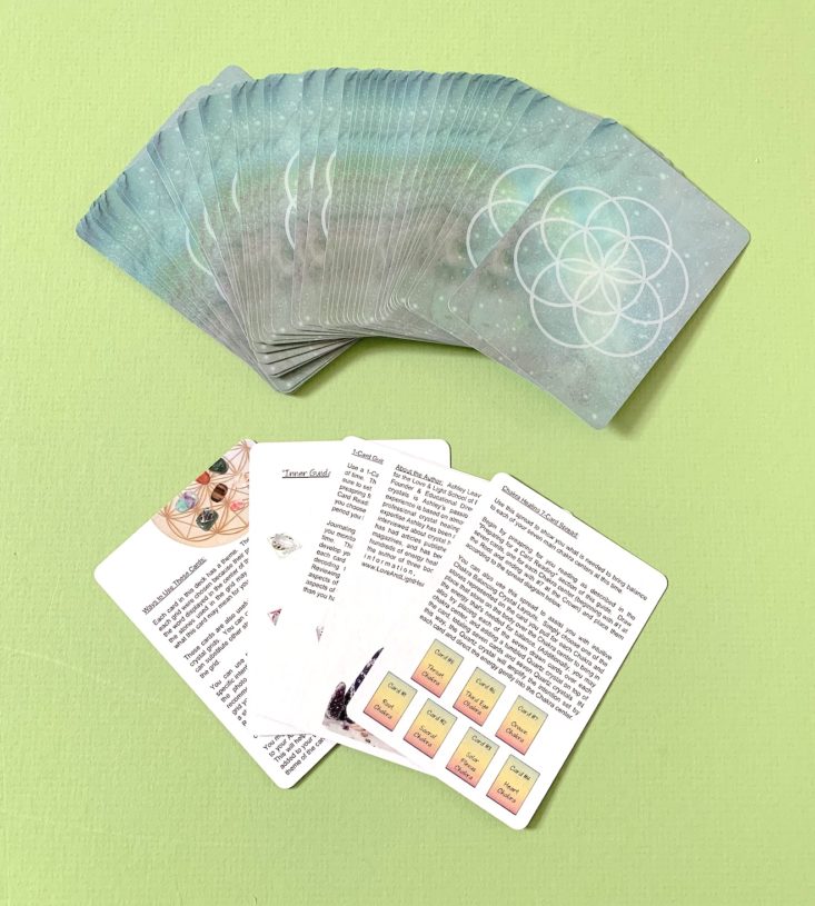 MoonBox April 2019 - Love and Light School Crystal Grid Cards View 2