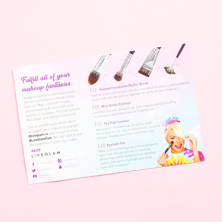 Morphe Me May 2019 review card back