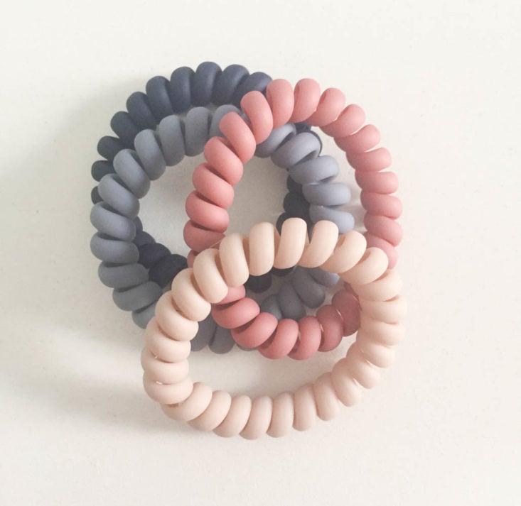 My Fashion Crate March 2019 - 4 Spiral Matte Hair Tie Set 1