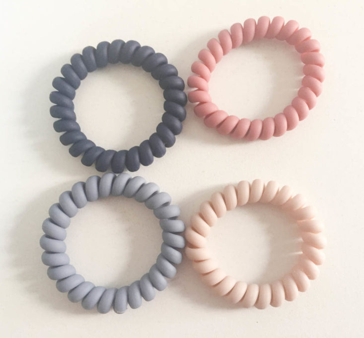 My Fashion Crate March 2019 - 4 Spiral Matte Hair Tie Set 2