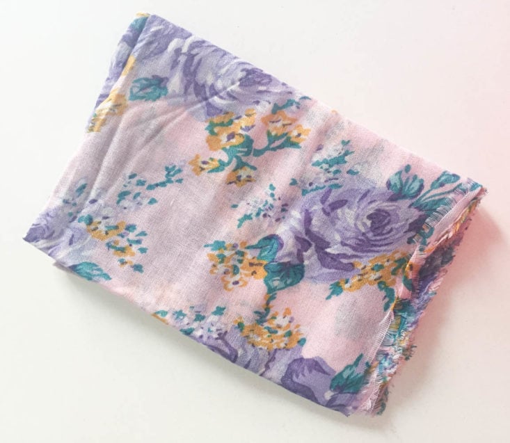 Nadine West Subscription Box Review April 2019 - Claide Scarf 1 Folded Top