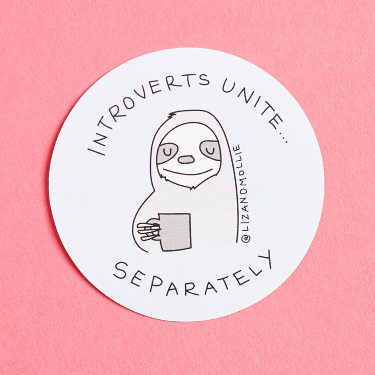 Next Big Idea Club Spring April 2019 introvert sticker