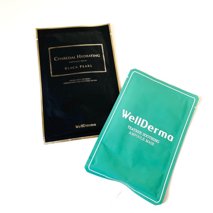 Pink Seoul Mask February 2019 - Wellderma Black Pearl & Tea Tree Soothing Ampoule Mask Front