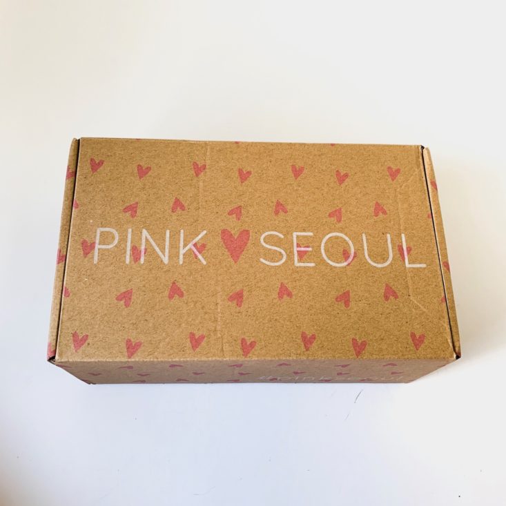 Pink Seoul Plus Box March-April 2019 - Closed Box Review Top