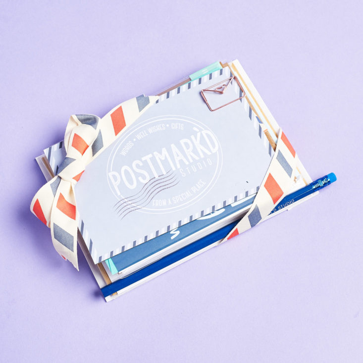 Postmarkd Studio April 2019 neatly packaged