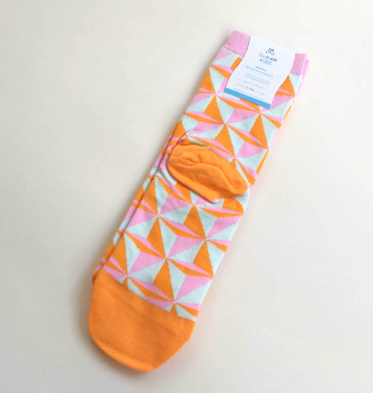Say It With a Sock April 2019 - Geo socks length Top