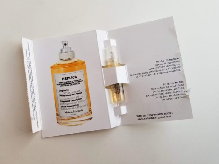 Sephora Play March 2019 box 109 replica perfume inside