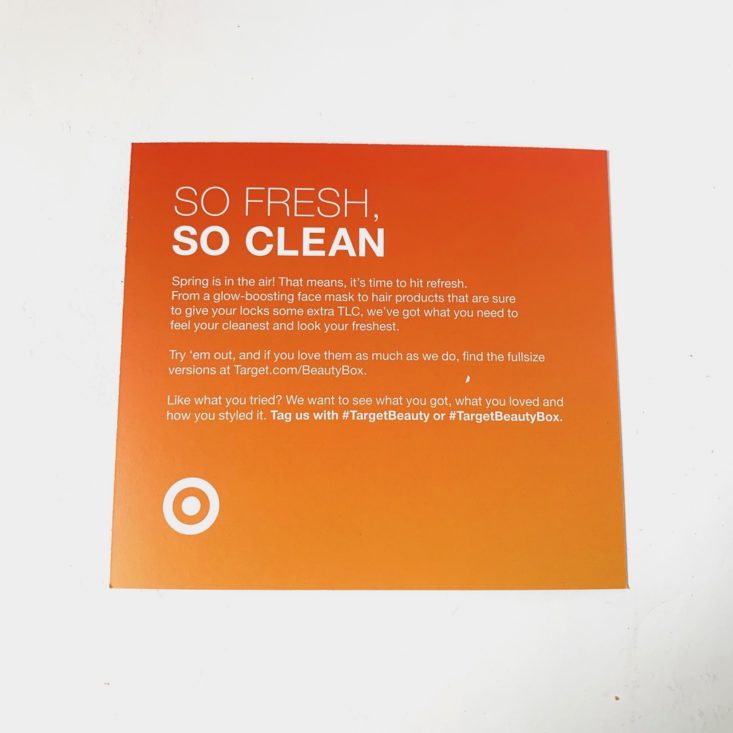 So Fresh So Clean April 2019 - Info 1