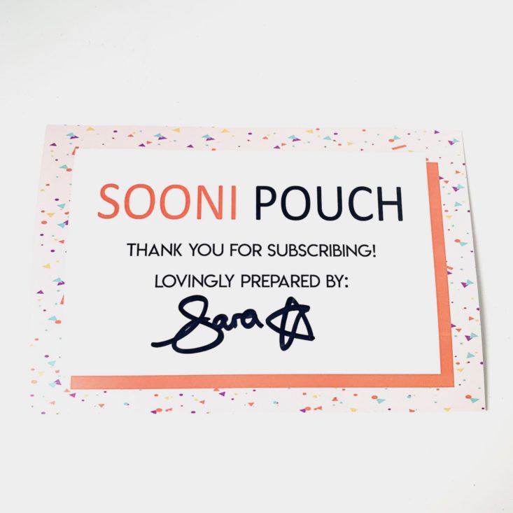 Sooni Mask Pouch April 2019 - Prepared By Sara Top