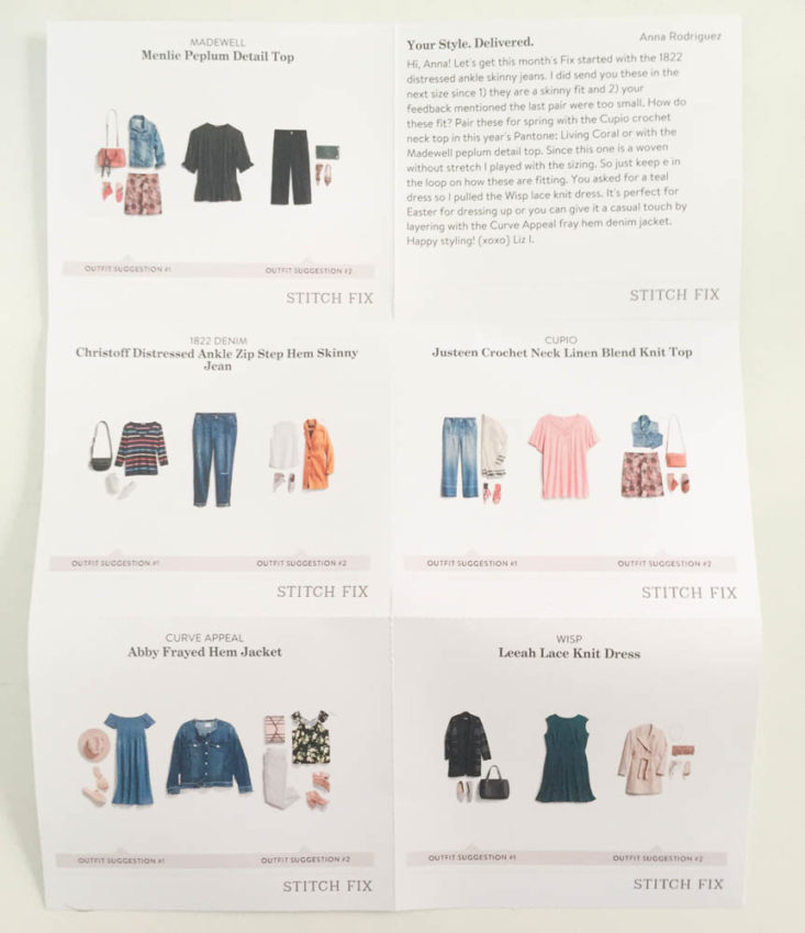 Stitch Fix Plus Size Clothing Subscription Box Review April 2019 - Booklet Back Top