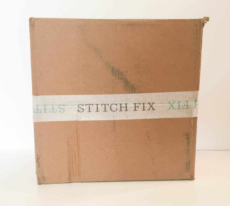 Stitch Fix Plus Size Clothing Subscription Box Review April 2019 - Close Box Top