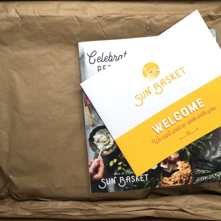 Sun Basket Subscription Box Review March 2019 - WELCOME