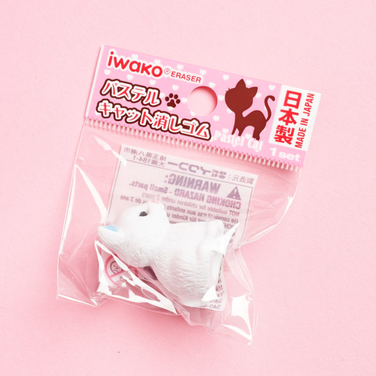 The Zakka Kit May 2019 review cat eraser in bag
