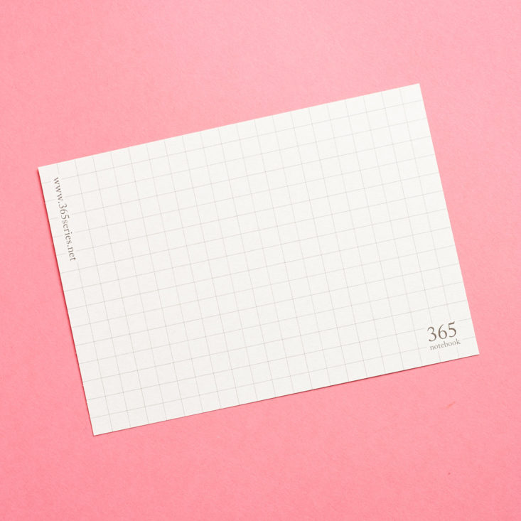 The Zakka Kit April 2019 notepad card