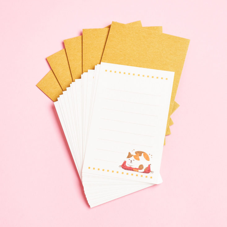 The Zakka Kit May 2019 review notecards with envelopes