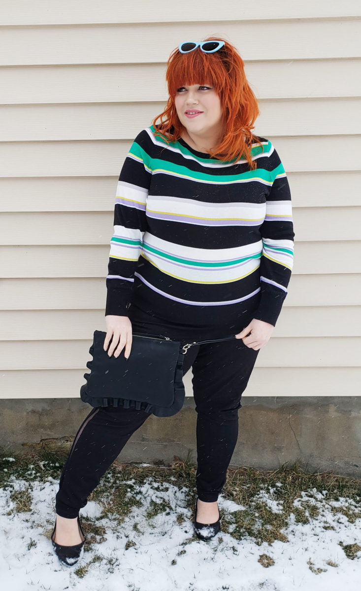 Trunk Club Plus Size Subscription Box Review March 2019 - Bateau Neck Sweater by Halogen Size 2x 1 Front
