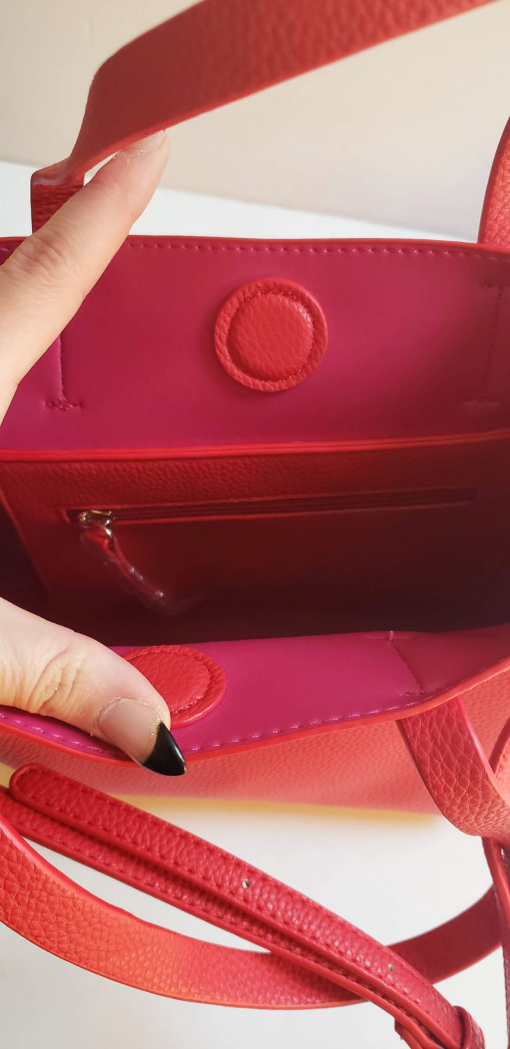 Trunk Club Plus Size Subscription Box Review March 2019 - Faux Leather Crossbody Bag by BP 2 Inside