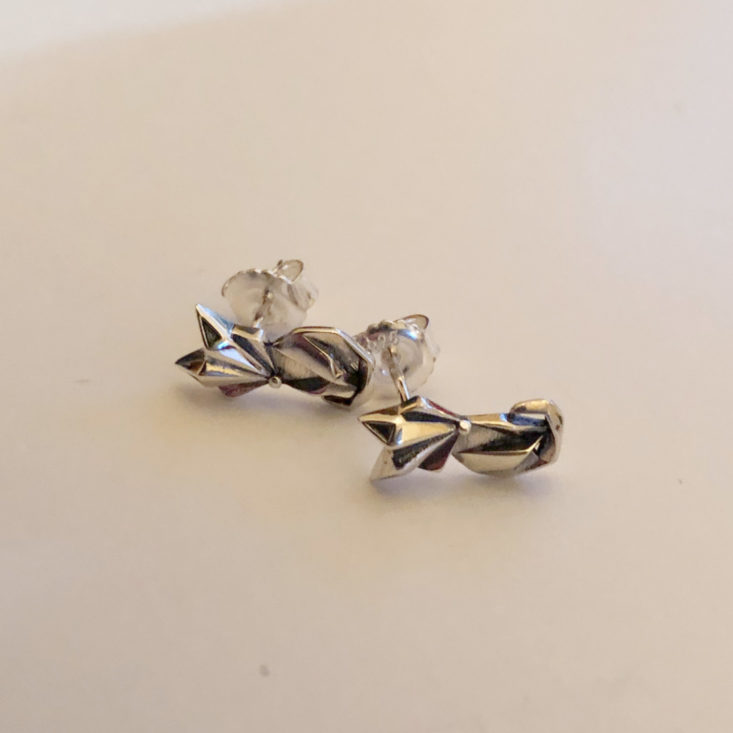 Unboxing The Bizarre Chic Boutique Review March 2019 - Sterling Silver Fox Stud Earrings 1 Top