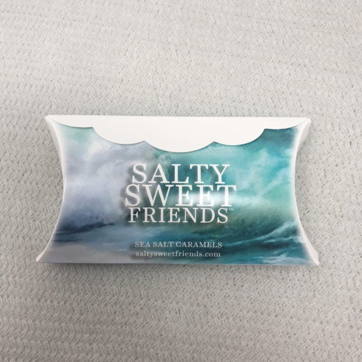 Vine Oh! “Oh! Happy Day” Box Review Spring 2019 - Salty & Sweet Friends Sea Salt Caramels Sampler Front Top