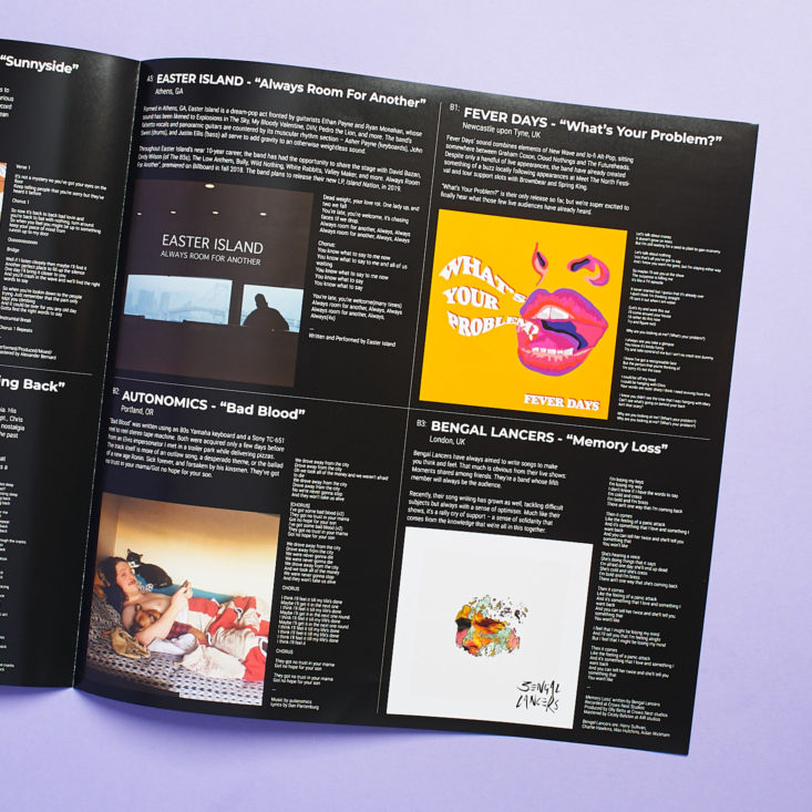 Vinyl Moon 043 April 2019 Review - Theme and Information Card Inside 2 Top