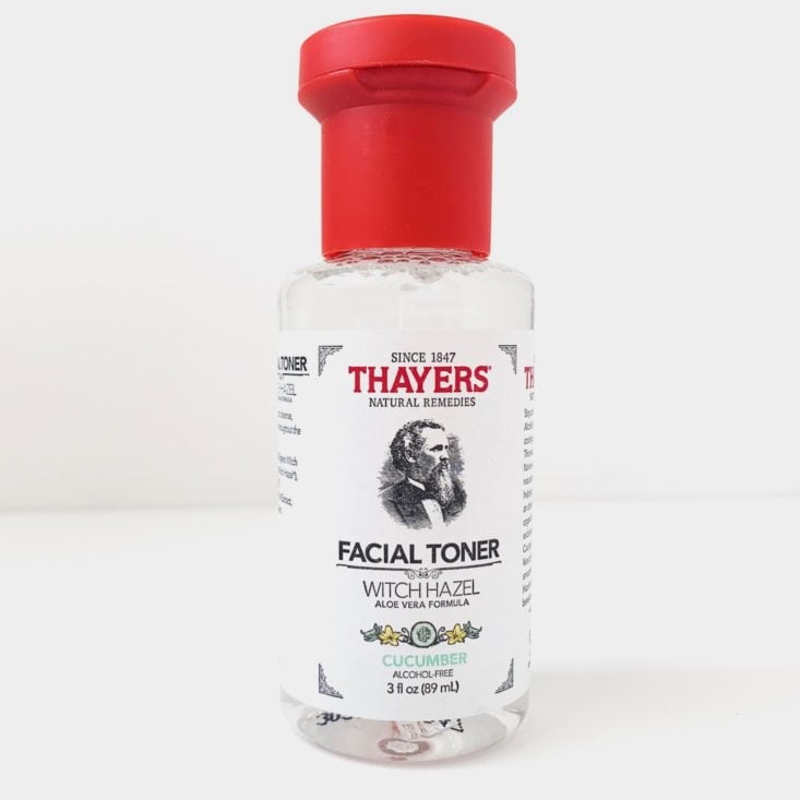 Whole Foods 24-Hour Beauty Bag Review April 2019 - Thayers Cucumber Alcohol-Free Witch Hazel Toner with Aloe Vera Front