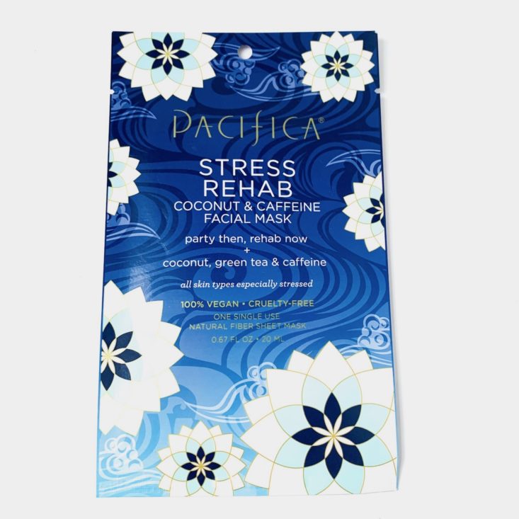 Whole Foods Self-Care Sunday 2019 - Pacifica Stress Rehab Coconut & Caffeine Facial Mask Front