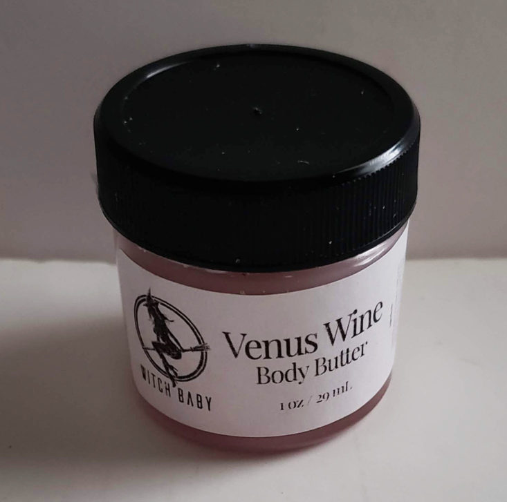 Witch Baby Soap Subscription Box Winter 2018 - Venus Wine Body Butter 1