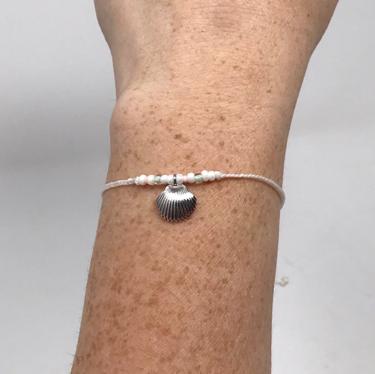 pura vida bracelets club may 2019 review silver shell bead