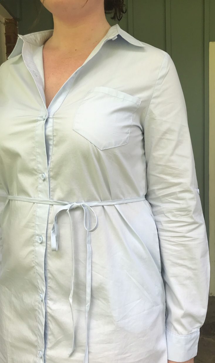 my fashion crate styling subscription review may 2019 cotton button up shirtdress