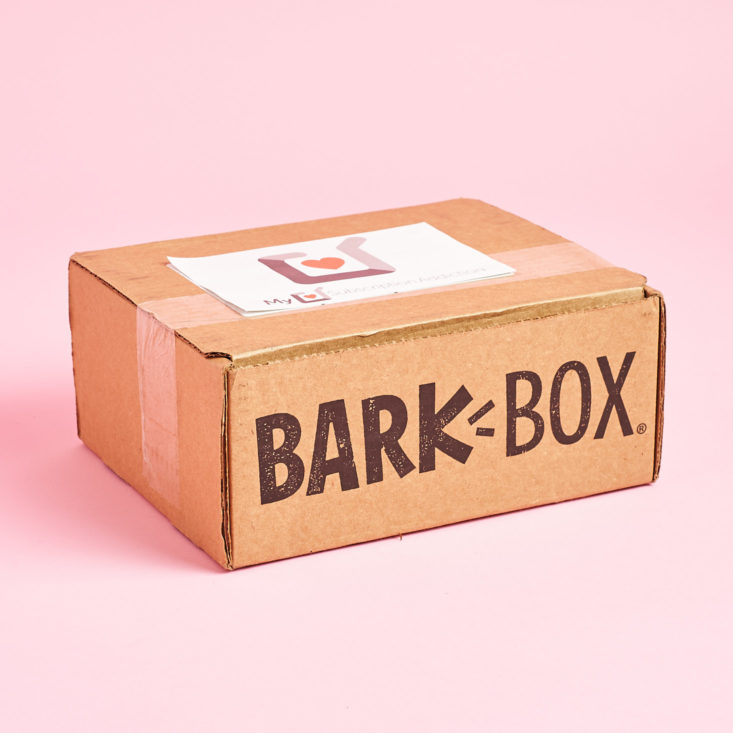 Barkbox April 2019 dog subscription review 