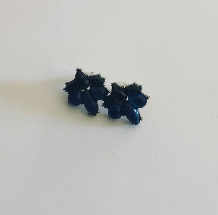 Bezel Box Mini Subscription Review- MAY 2019 - Blue-Green Gem Earrings Zoomed Out