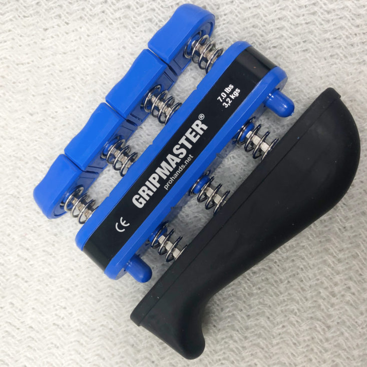 BuffBoxx Fitness Subscription Review April 2019 - Gripmaster Spring Loaded Finger Piston System (Heavy) 3