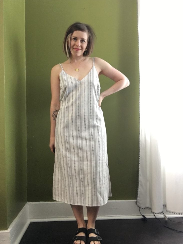 DAILYLOOK styling subscription review may 2019 striped dress