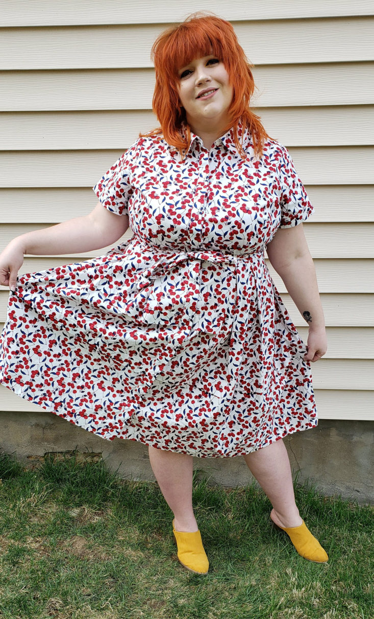 Dia & Co Subscription Box Review March 2019 - Ivey Shirt Dress by Donna Morgan Size 20 1 Front