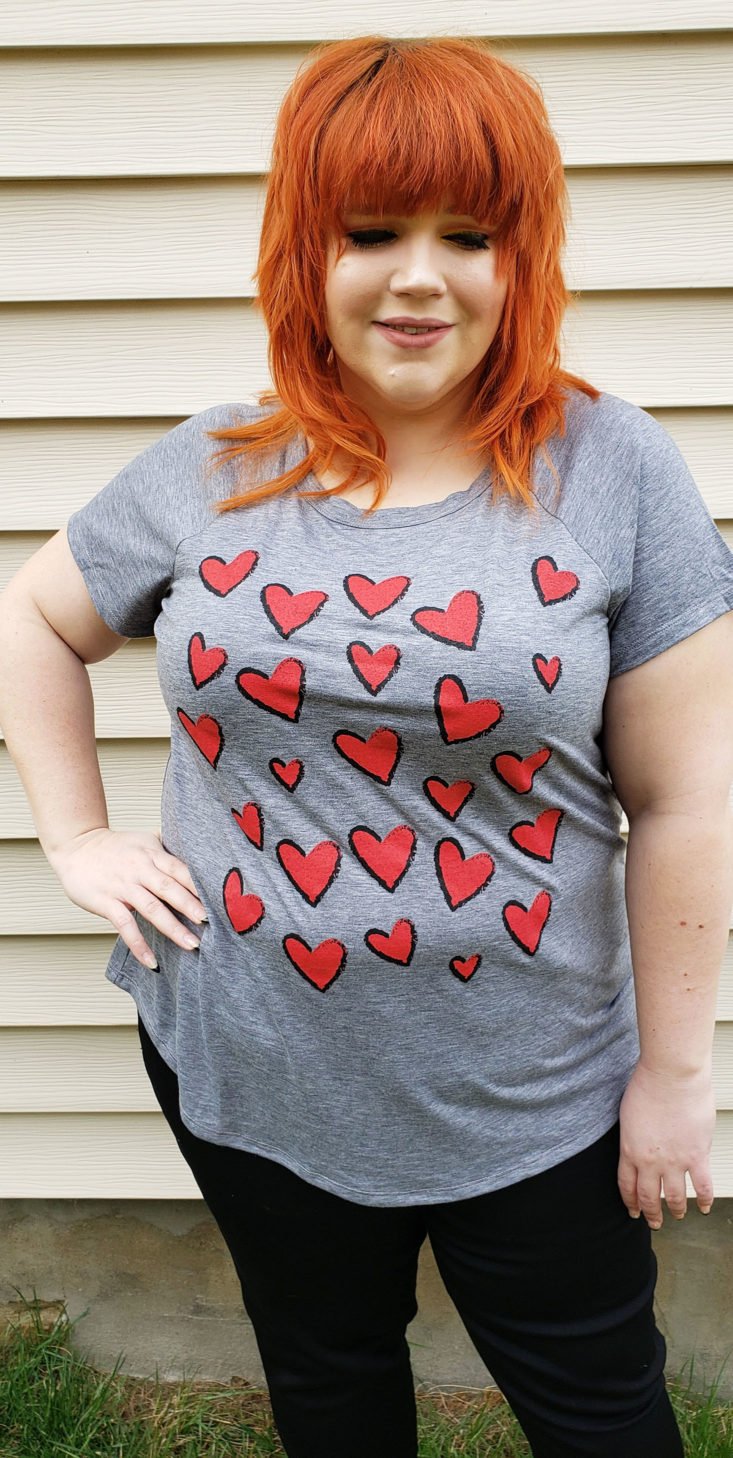 Dia & Co Subscription Box Review March 2019 - Phillips Short Sleeve Graphic Tee by Molly&Isadora Size 2x 5 Front