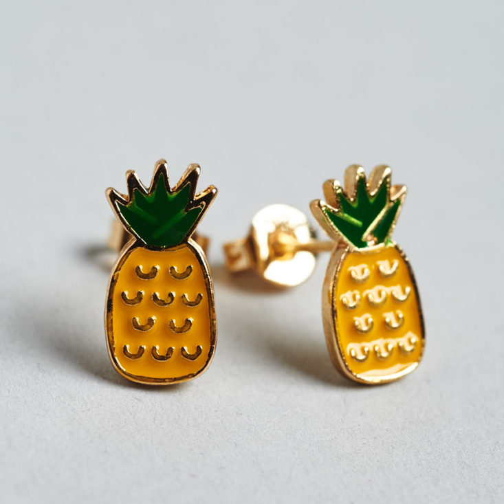 Earfleek Silly and Fun May 2019 pineapple earrings