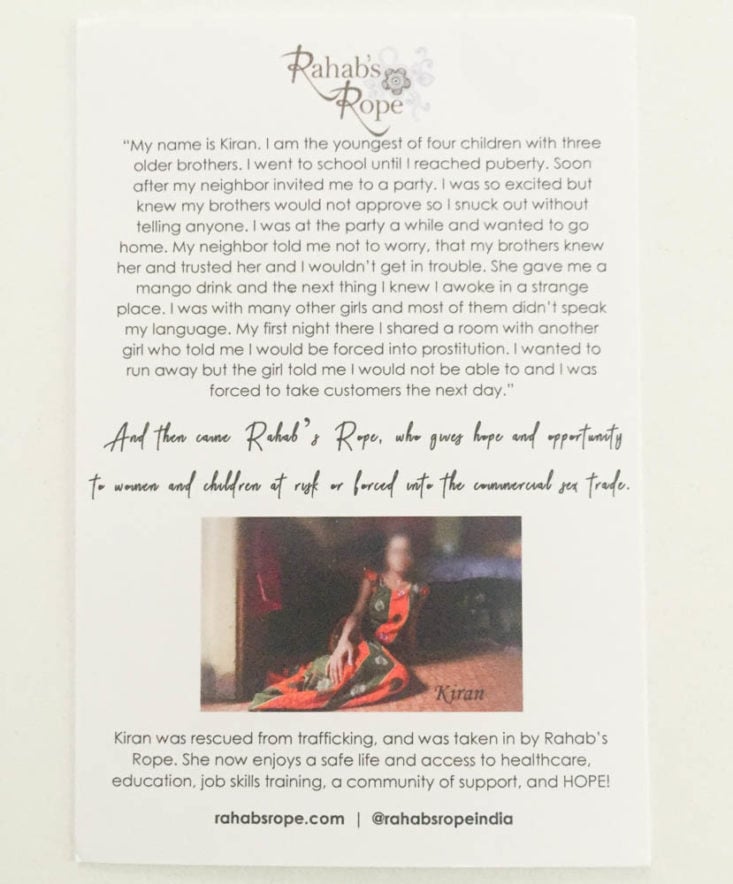 Fair Trade Friday Earring of the Month April - 2019 Booklet