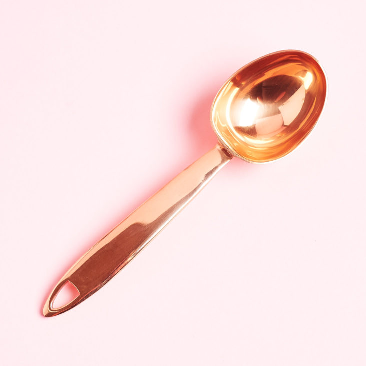 GlobeIn Delish April 2019 review copper scoop top view