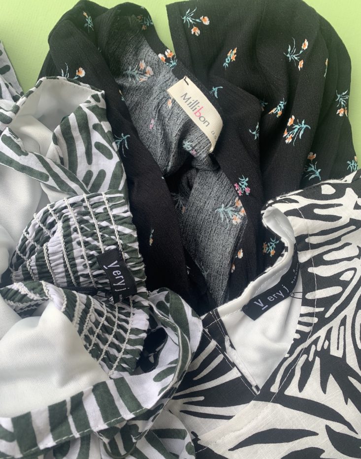 Golden Tote Clothing Tote Review May 2019 - All Contents 2 Top