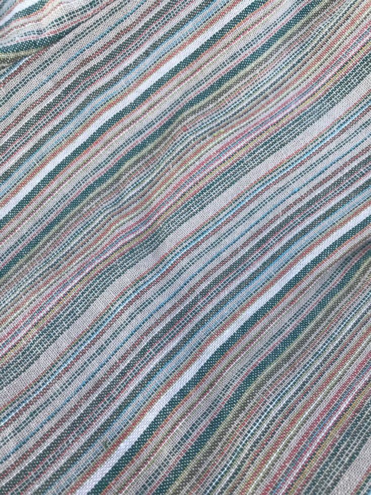 Golden Tote May 2019 - Rainbow Linen Short Fabric Closeup