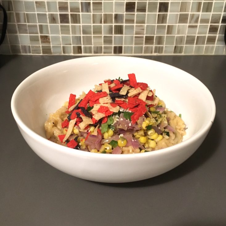 Home Chef Subscription Box Review May 2019 - RISOTTO FINISHED