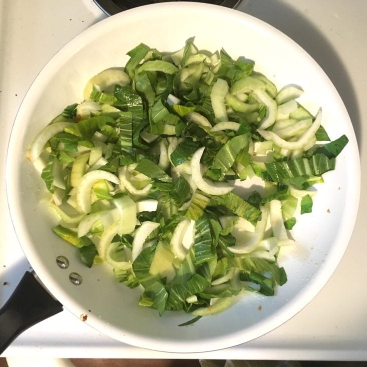 Home Chef Subscription Box Review May 2019 - SHRIMP BOK CHOY