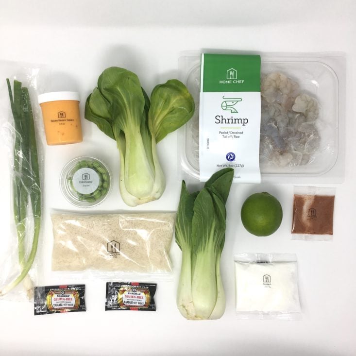 Home Chef Subscription Box Review May 2019 - SHRIMP LAYDOWN