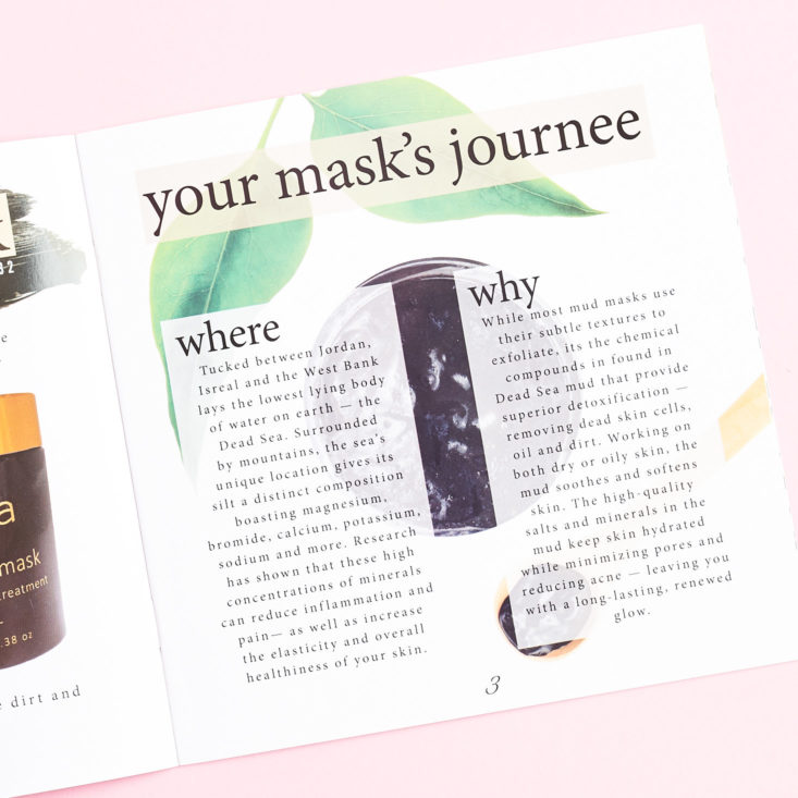Journee Box Spring 2019 review more mask info