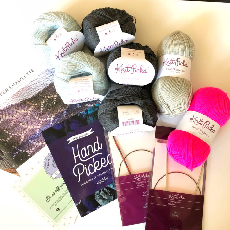 Knit Picks Yarn April 2019 - All Contents Front